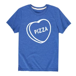 Boys 8-20 Pizza Candy Heart Tee