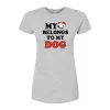 Juniors' Peanuts "My Heart Belongs To My Dog" Graphic Tee -Cotton Sales Store 6109015