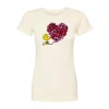 Juniors' Peanuts Floral Heart Graphic Tee -Cotton Sales Store 6109022 Natural