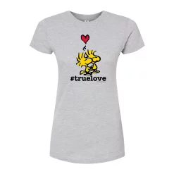 Juniors' Peanuts "True Love" Graphic Tee