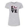 Juniors' Peanuts Snoopy "Love" Graphic Tee -Cotton Sales Store 6109045
