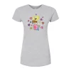 Juniors' SpongeBob Gary & SpongeBob Candy Hearts Fitted Graphic Tee -Cotton Sales Store 6109110