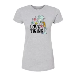 Juniors' SpongeBob "Love Is Tiring" Fitted Graphic Tee