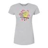Juniors' SpongeBob Gary Hug Fitted Graphic Tee -Cotton Sales Store 6109123