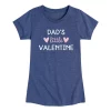 Girls 7-16 Dads Little Valentine Graphic Tee -Cotton Sales Store 6137600