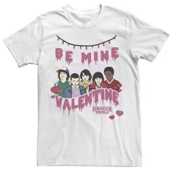 Juniors' Stranger Things Be Mine Valentines Tee