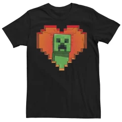 Big & Tall Minecraft Creeper Valentine Tee